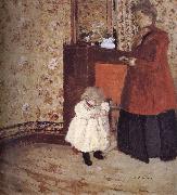 Edouard Vuillard Wife and children France oil painting artist